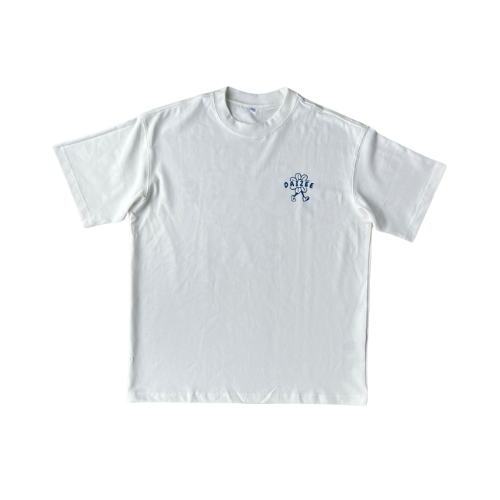 LAZY DAIZEE COTTON TEE WHITE