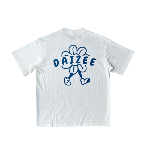 LAZY DAIZEE COTTON TEE WHITE