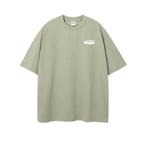 SHELLY COTTON TEE PISTACHIO (WHITE)