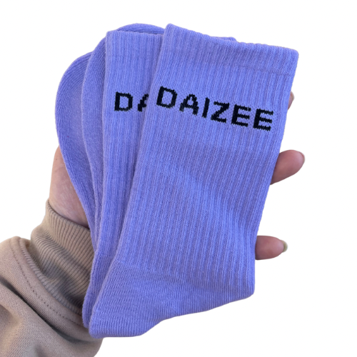 DAIZEE CREW SOCKS PURPLE