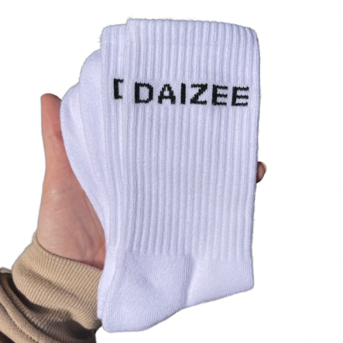 DAIZEE CREW SOCKS WHITE